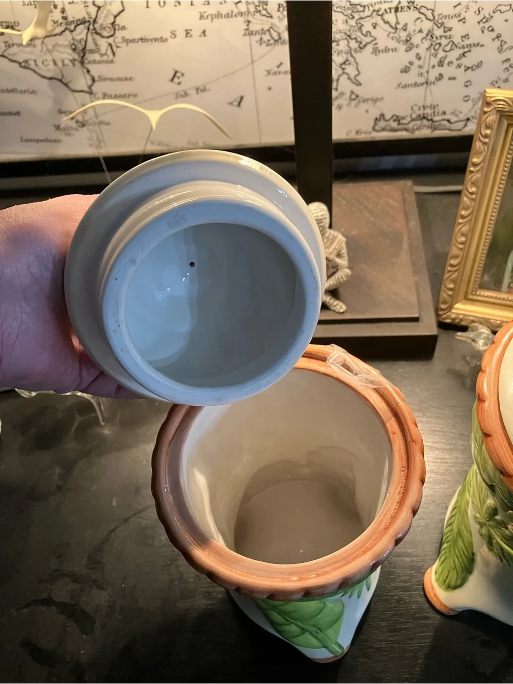 Vintage American Atelier Monkey Pattern Canisters